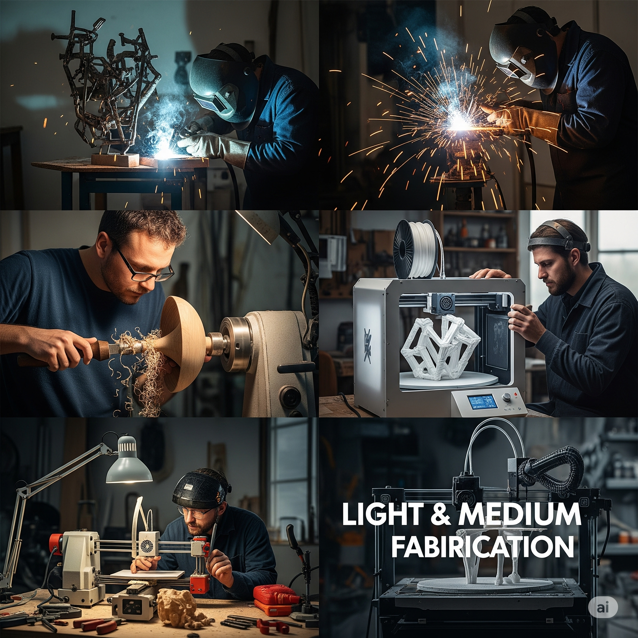 Light and Medium Fabrication